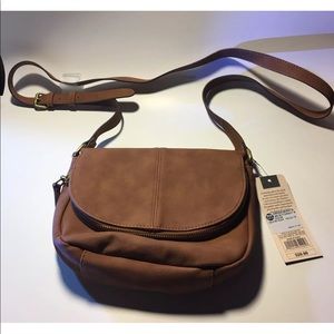 Womens Purse Crossbody Handbag Brown Merona